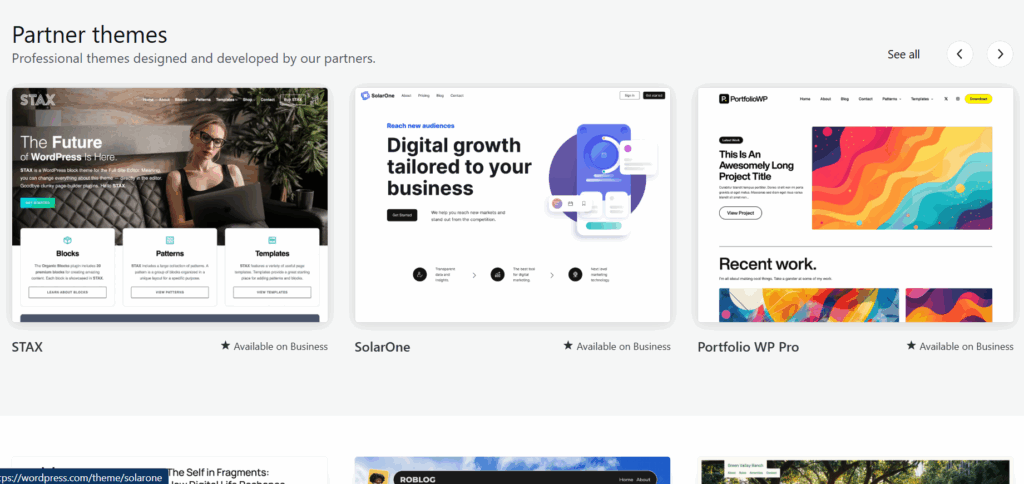 WordPress themes